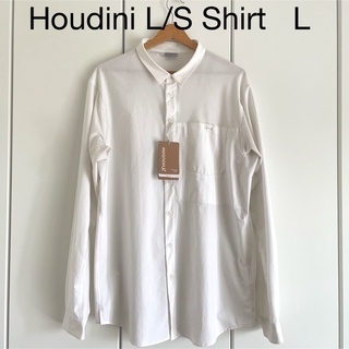フディーニ(HOUDINI)のHoudini Longsleeve shirt  L ホワイト 速乾長袖シャツ(シャツ)