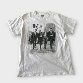 Beatles LIVERPOOL フォト ミュージック バンド Tシャツ M(Tシャツ/カットソー(半袖/袖なし))