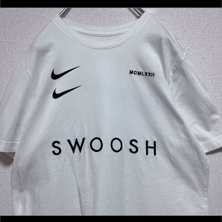 ナイキ(NIKE)のNIKE ナイキ Tシャツ 半袖 ホワイト 両面スウッシュロゴ L(Tシャツ/カットソー(半袖/袖なし))