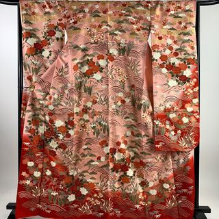 振袖 身丈166.5cm 裄丈66cm 正絹 名品 【中古】(着物)