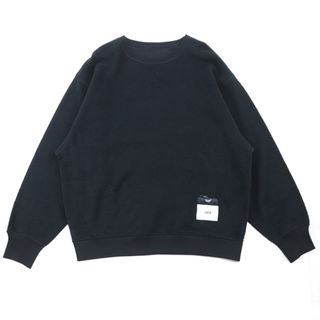 アンダーカバー(UNDERCOVER)の【未使用】アンダーカバー W TAPS 2021_SNEAK COLLECTION 212ATUCD-CSM01S クルーネック スウェット メンズ サイズ S ブラック UNDERCOVER(スウェット)