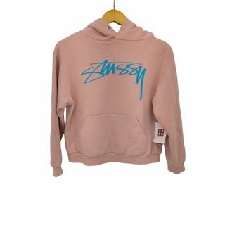 Stussy(ステューシー) プリントロゴ ショート スウェットパーカー