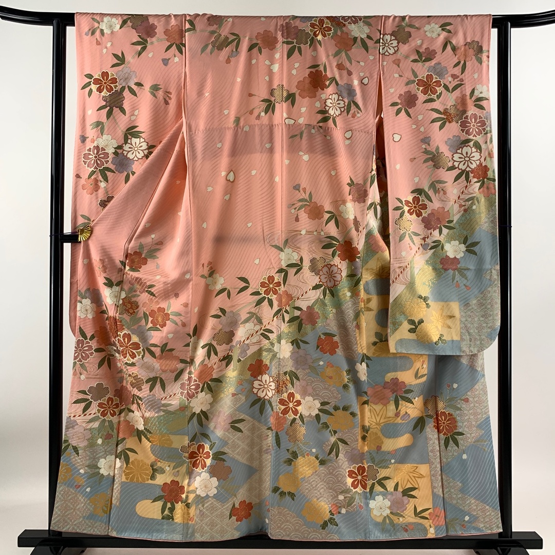 振袖 身丈158cm 裄丈62.5cm 正絹 美品 名品 【中古】 レディースの水着/浴衣(着物)の商品写真