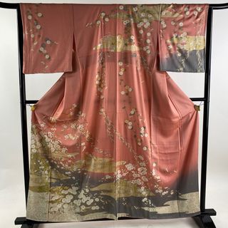 訪問着 身丈158.5cm 裄丈65cm 正絹 名品 【中古】(着物)