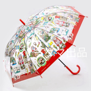 ヒグチユウコ(ヒグチユウコ)のボリス雑貨店 ヒグチユウコ 傘 chairs 赤 ジャンプ傘(傘)