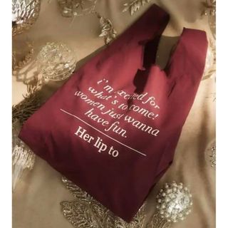 ハーリップトゥ(Her lip to)のHer lip to holiday limited bag バッグ ノベルティ(トートバッグ)