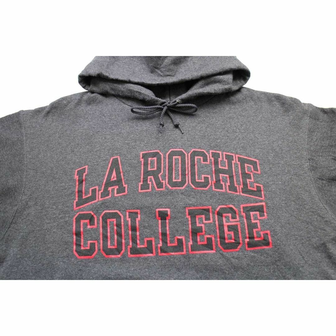 Champion(チャンピオン)のChampionチャンピオン LA ROCHE COLLEGE スウェットパーカー チャコールグレー L★フーディー カレッジ ロッチ オーバーサイズ メンズのトップス(パーカー)の商品写真