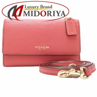 コーチ(COACH)のCOACH コーチ ウォレットチェーン ショルダーウォレット レザー ピンク/180401【中古】(ウォレットチェーン)