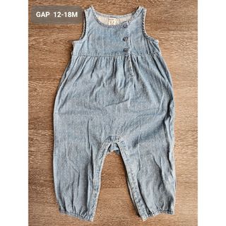 ベビーギャップ(babyGAP)のベビーGAP　デニムオーバーオール　80cm(カバーオール)