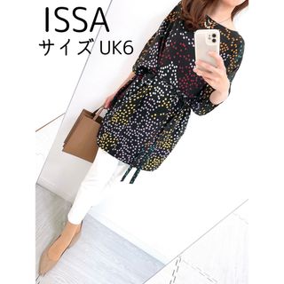 Issa London - 【美品✨】定価 60,000円❤️イッサロンドン✨サイズUK6✨シルク100%