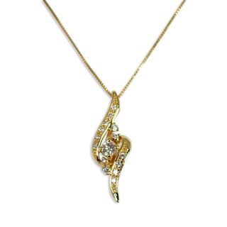 K18 ダイヤ/0.24ct ネックレス/ペンダント[g263-86］(ネックレス)