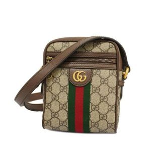 グッチ(Gucci)の【4he5919】グッチ ショルダーバッグ/シェリーライン/オフィディア/598127/PVC/レザー/ブラウン/ゴールド金具 【中古】 レディース(ショルダーバッグ)