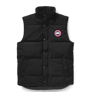 カナダグース(CANADA GOOSE)の【極美品】カナダグースダウンベスト　BLACK:M(ダウンベスト)