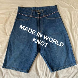 90's 裏原系　KNOT made in world デニム　ハーフパンツ