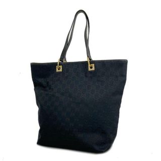 グッチ(Gucci)の【4he5962】グッチ トートバッグ/GGキャンバス/002 1098/キャンバス/ブラック/ゴールド金具 【中古】 レディース(トートバッグ)