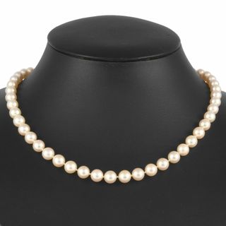 ミキモト(MIKIMOTO)のミキモト MIKIMOTO ネックレス 42.5cm K14YG パール 6.5-7.0mm オールノット レディース【中古】(ネックレス)