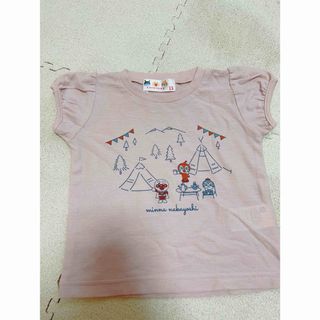 女の子　半袖　Tシャツ　夏服　アンパンマン　ピンク(Tシャツ/カットソー)