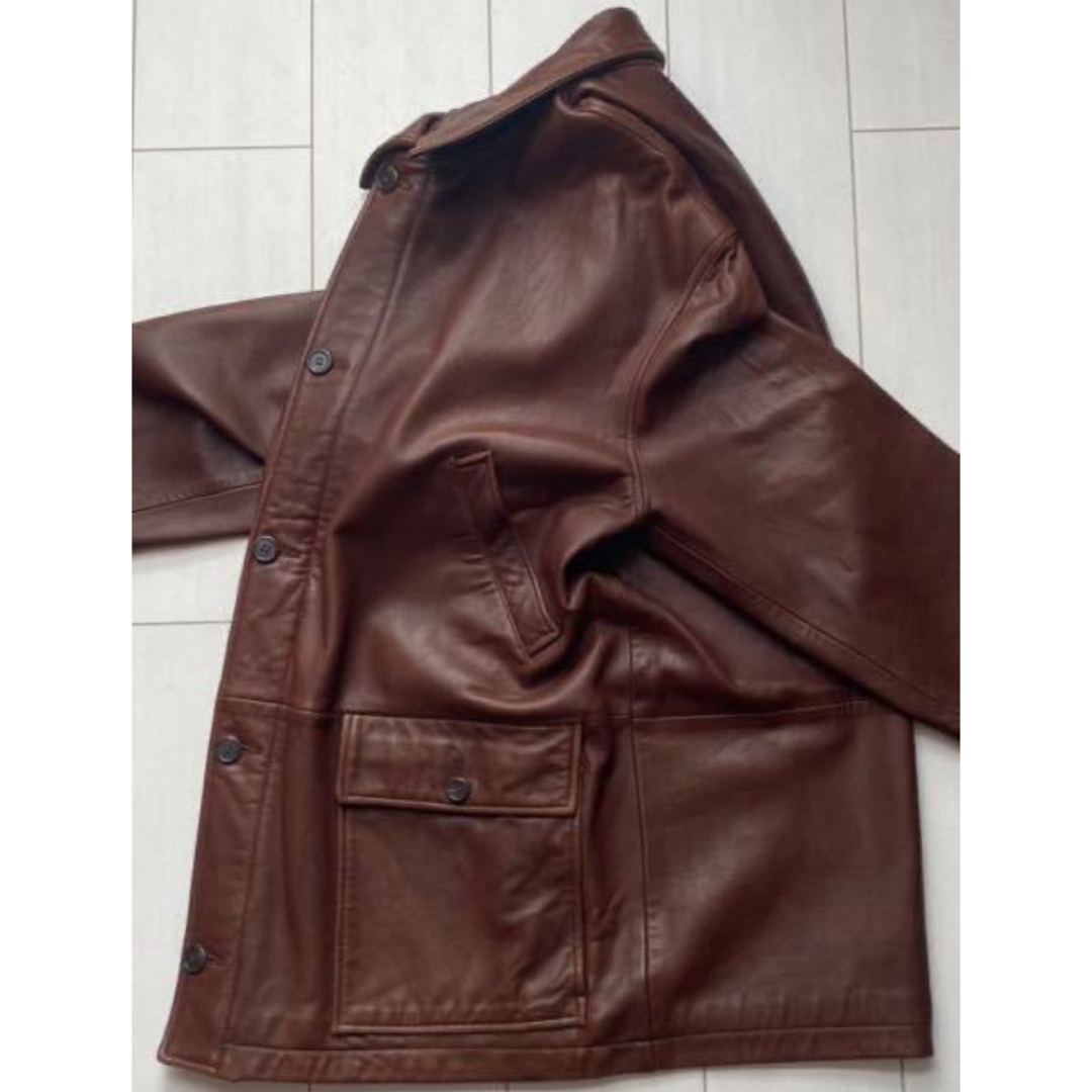 POLO RALPH LAUREN - 美品 90s POLO ラルフローレン レザー カー POLO RALPH LAUREN - 美品 90s POLO ラルフローレン レザー カー
