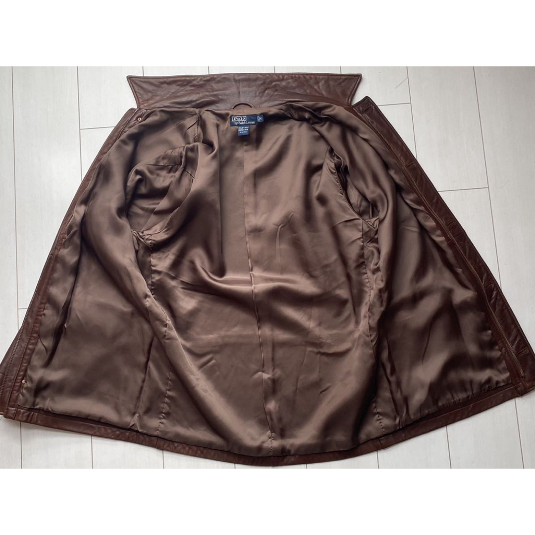 POLO RALPH LAUREN - 美品 90s POLO ラルフローレン レザー カー POLO RALPH LAUREN - 美品 90s POLO ラルフローレン レザー カー