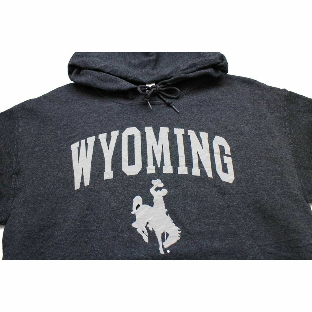 JERZEES(ジャージーズ)のWYOMING スウェットパーカー チャコールグレー M★フーディー スポーツ カレッジ アメフト ロデオ カウボーイ Cowboy メンズのトップス(パーカー)の商品写真