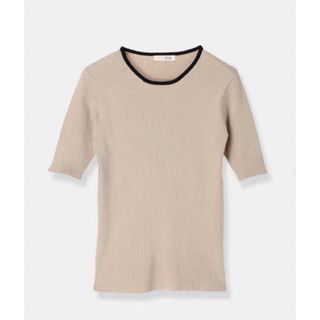 アニュアンス(ánuans)のl'or Bicolor Rib Knit バイカラーリブニット(Tシャツ(半袖/袖なし))