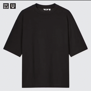UNIQLO - ユニクロ エアリズムコットンオーバーサイズTシャツ（5分袖）