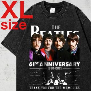 Beatles ビートルズ  半袖 Tシャツ ブラック XLサイズ(Tシャツ/カットソー(半袖/袖なし))