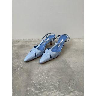 マノロブラニク(MANOLO BLAHNIK)のマノロブラニク クロコダイル パンプス 34 1/2 MANOLOBLAHNIK(ハイヒール/パンプス)