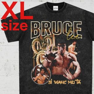 Bruce Lee ブルース・リー 半袖 Tシャツ ブラック XLサイズ(Tシャツ/カットソー(半袖/袖なし))