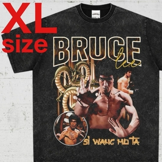 Bruce Lee ブルース・リー 半袖 Tシャツ ブラック XLサイズ(Tシャツ/カットソー(半袖/袖なし))
