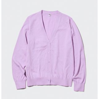 ユニクロ(UNIQLO)のUNIQLO ライトVネックカーディガン M(カーディガン)