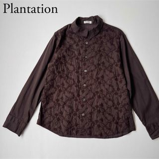 Plantation プランテーション　シャツ　花柄　刺繍　エイネット