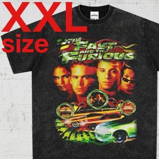 ワイルドスピード ヴィンディーゼル 映画 ムービーT Tシャツ ブラック XXL(Tシャツ/カットソー(半袖/袖なし))