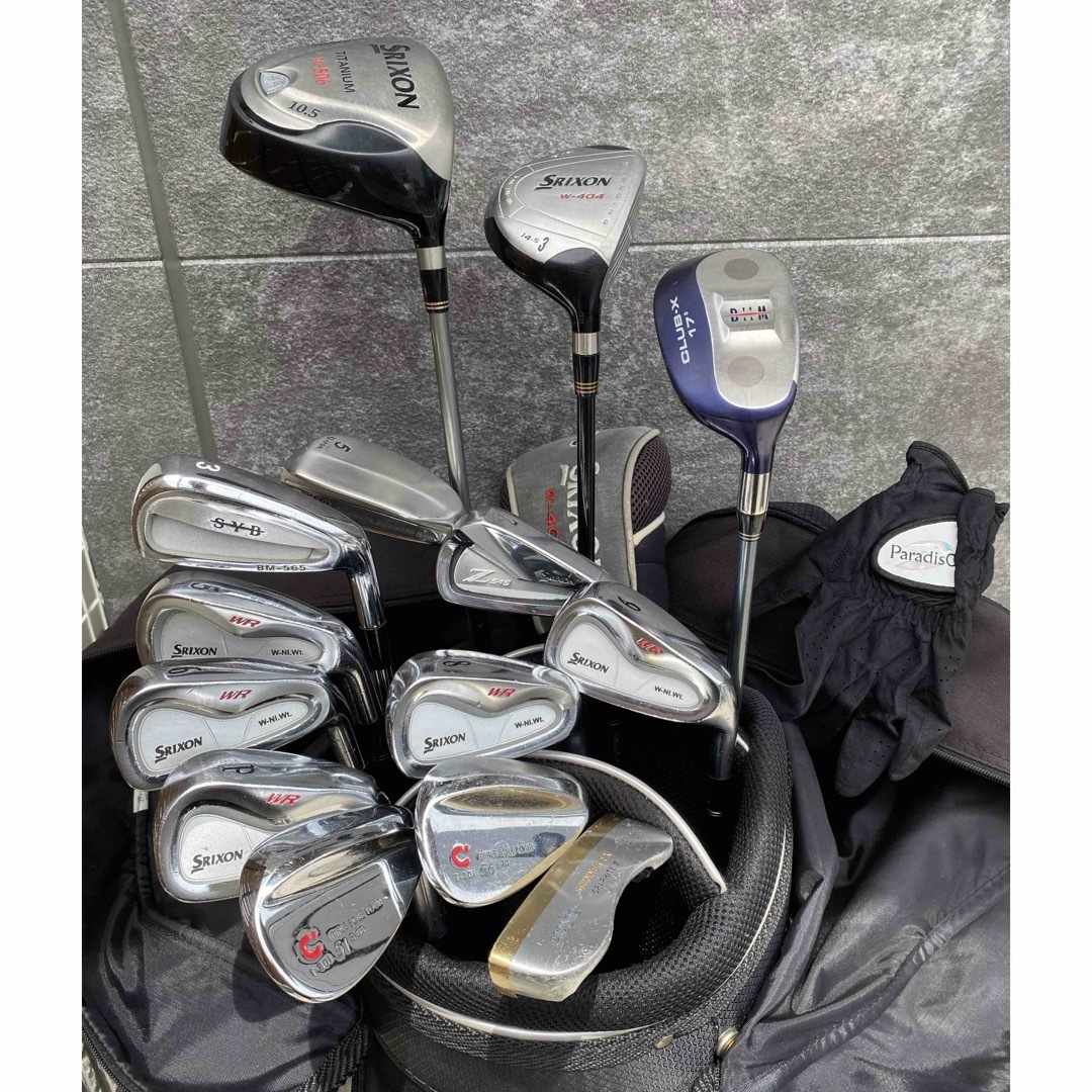 Srixon(スリクソン)のスリクソン中心の男性用ゴルフクラブフルセット 充実の14本セット スポーツ/アウトドアのゴルフ(クラブ)の商品写真