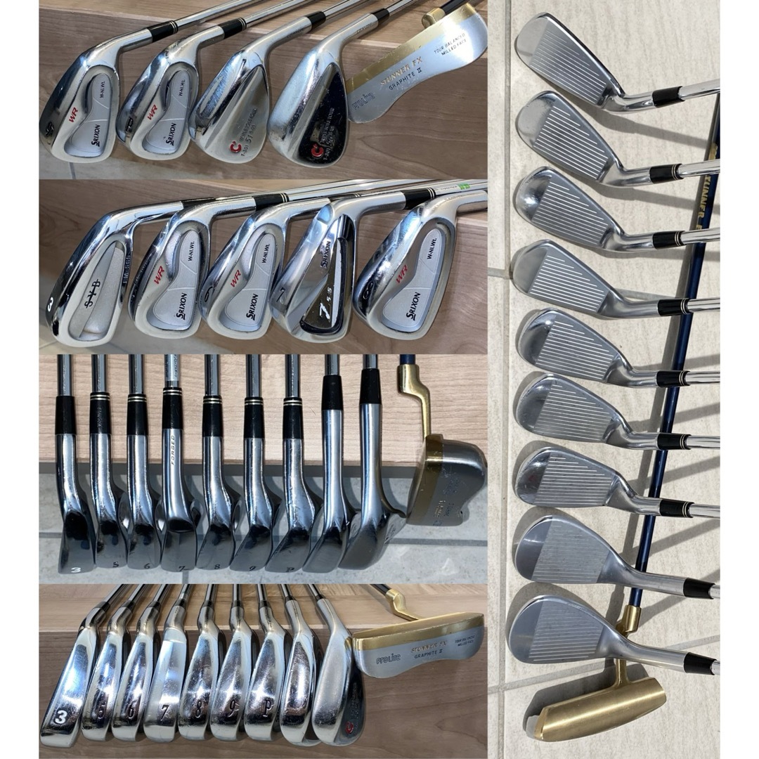 Srixon(スリクソン)のスリクソン中心の男性用ゴルフクラブフルセット 充実の14本セット スポーツ/アウトドアのゴルフ(クラブ)の商品写真