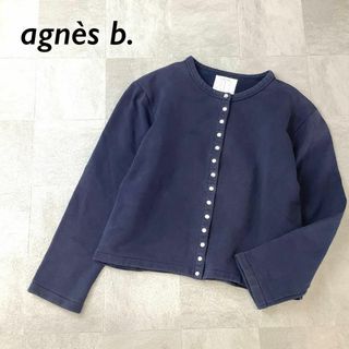 agnes b. - agnès b. カーディガンプレッション 日本製 スナップボタン ネイビー