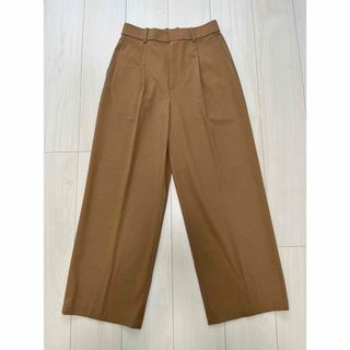 タックワイドパンツ　M   ベージュ32  ユニクロ　UNIQLO