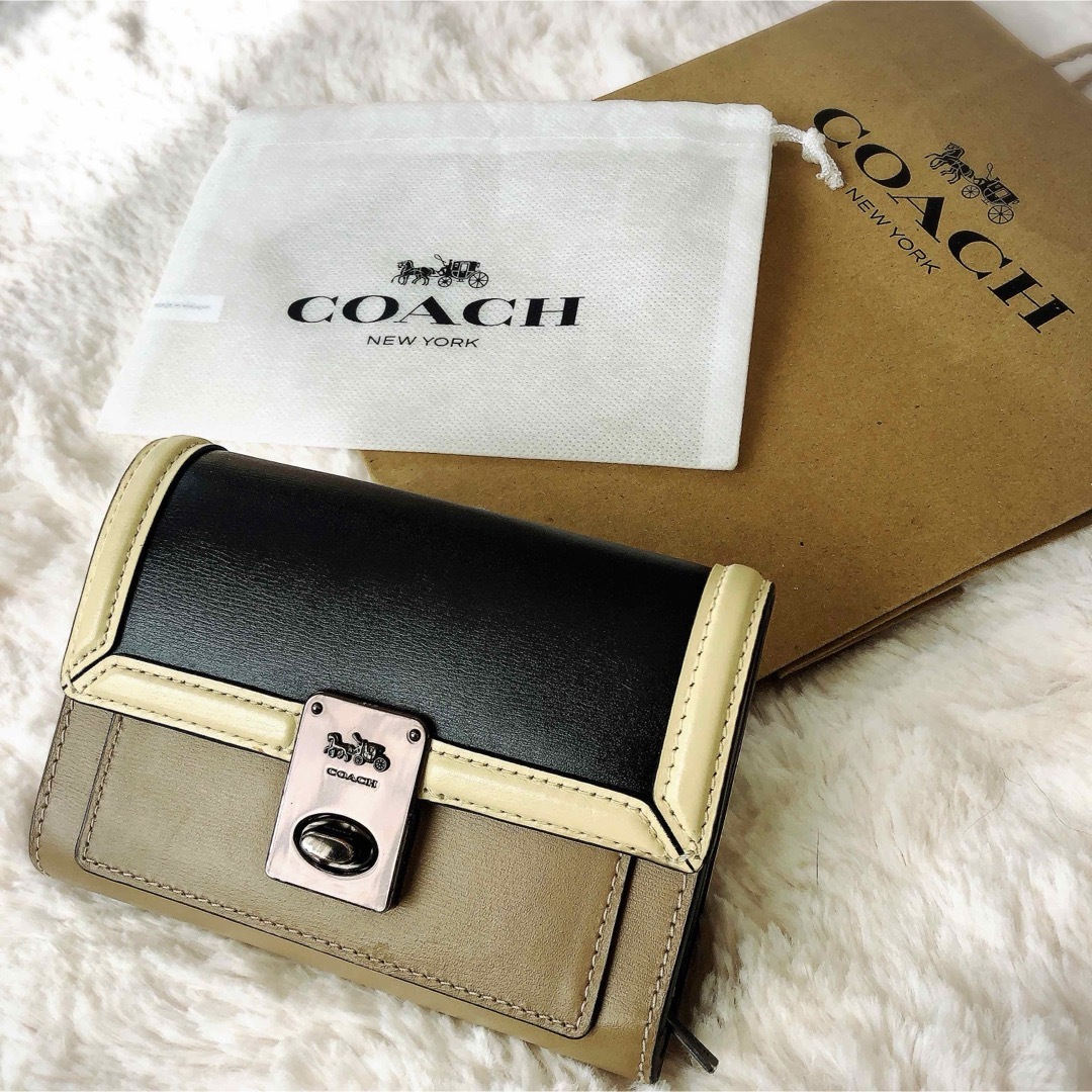 COACH(コーチ)のCOACH コーチ ハットン ハットンウォレットカラーブロック 89242 馬車 レディースのファッション小物(財布)の商品写真