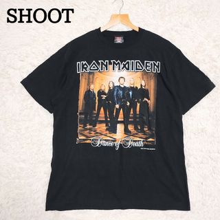 美品　アイアンメイデン　バンドT　ツアーT　黒　ビッグプリント　SHOOT　L(Tシャツ/カットソー(半袖/袖なし))