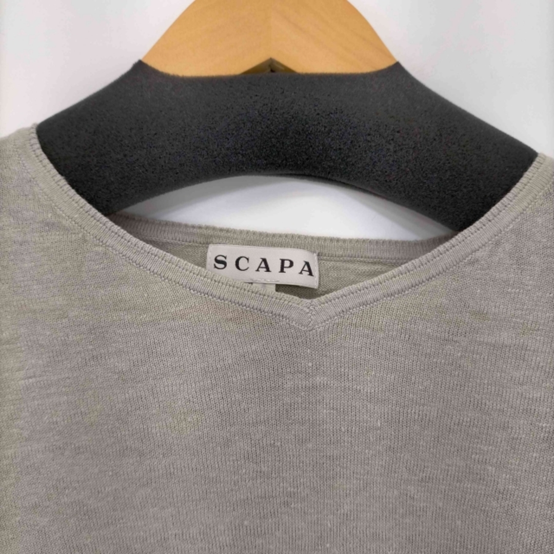 SCAPA(スキャパ)のSCAPA(スキャパ) Vネック 半袖ニット レディース トップス レディースのトップス(ニット/セーター)の商品写真