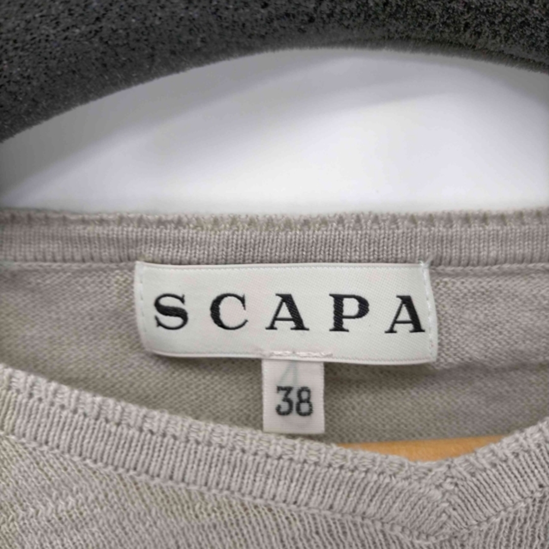 SCAPA(スキャパ)のSCAPA(スキャパ) Vネック 半袖ニット レディース トップス レディースのトップス(ニット/セーター)の商品写真