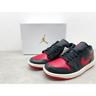 ナイキ(NIKE)のNIKE（ナイキ）WMNS AIR JORDAN 1 LOW ウィメンズ エア ジョーダン 1 ロー BRED SAIL ブレッド セイル DC0774-061/27.0cm【B0451-007】(スニーカー)