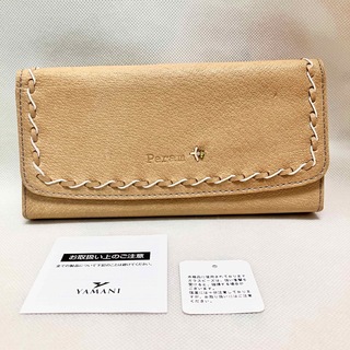 【訳あり】X25  未使用 ペラム 長財布 財布 レディース フラップ式 日本製(財布)
