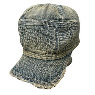 キャピタル(KAPITAL)のKAPITAL KOUTORY 11.5oz老人と海デニムCAP キャップ 帽子 刺繍 ダメージ加工 リメイク キャピタル カントリー EK-1102(キャップ)