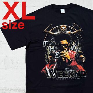 The Weeknd　ザ・ウィークエンド　RAP　半袖　Tシャツ　ブラック　XL(Tシャツ/カットソー(半袖/袖なし))