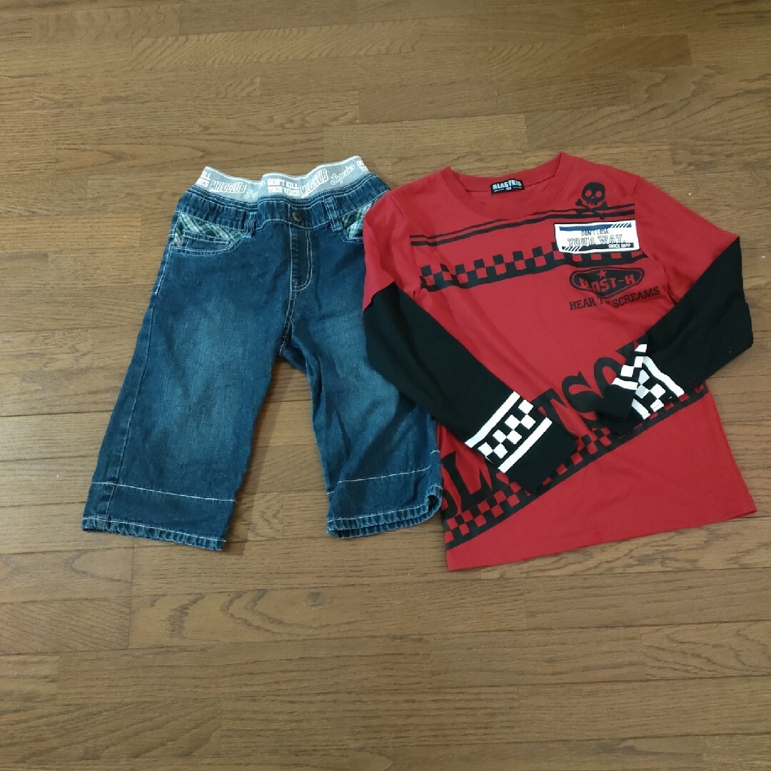 男の子　Tシャツ　パンツ キッズ/ベビー/マタニティのキッズ服男の子用(90cm~)(Tシャツ/カットソー)の商品写真