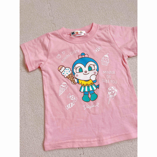 アンパンマン　女の子　Tシャツ　夏服　半袖　ピンク　ドキンちゃん(Tシャツ/カットソー)