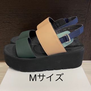 LANVIN en Bleu - 【新品未使用】LANVIN en Bleu 厚底サンダル Mサイズ