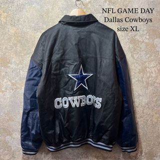 NFL GAME DAY ダラスカウボーイズ スタジャン レザージャケット(スタジャン)