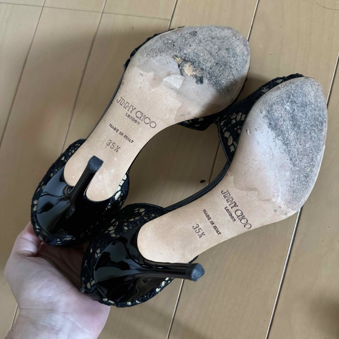 JIMMY CHOO(ジミーチュウ)のJIMMY CHOO オープントゥ レディースの靴/シューズ(ハイヒール/パンプス)の商品写真